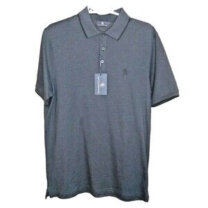 NWT Hart Schaffmer Marx Polo Shirt Men's Medium Navy